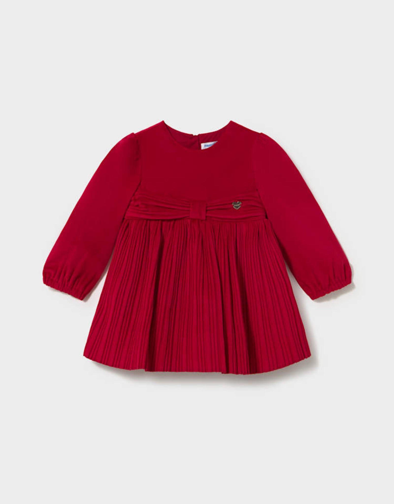 Mayoral FA26 BbyG Pleat Velvet Dress