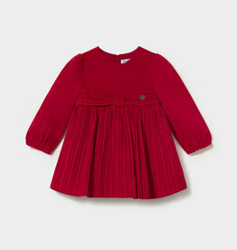Mayoral FA26 BbyG Pleat Velvet Dress