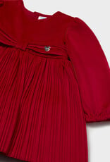 Mayoral FA26 BbyG Pleat Velvet Dress