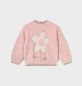 Mayoral FA26 BG Flower Fuzzy Sweater