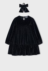 Mayoral FA26 G VelvetDress w/HairTie