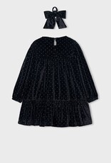 Mayoral FA26 G VelvetDress w/HairTie