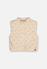 DeuxParDeux FA26 G Floral Cord Puffy Vest