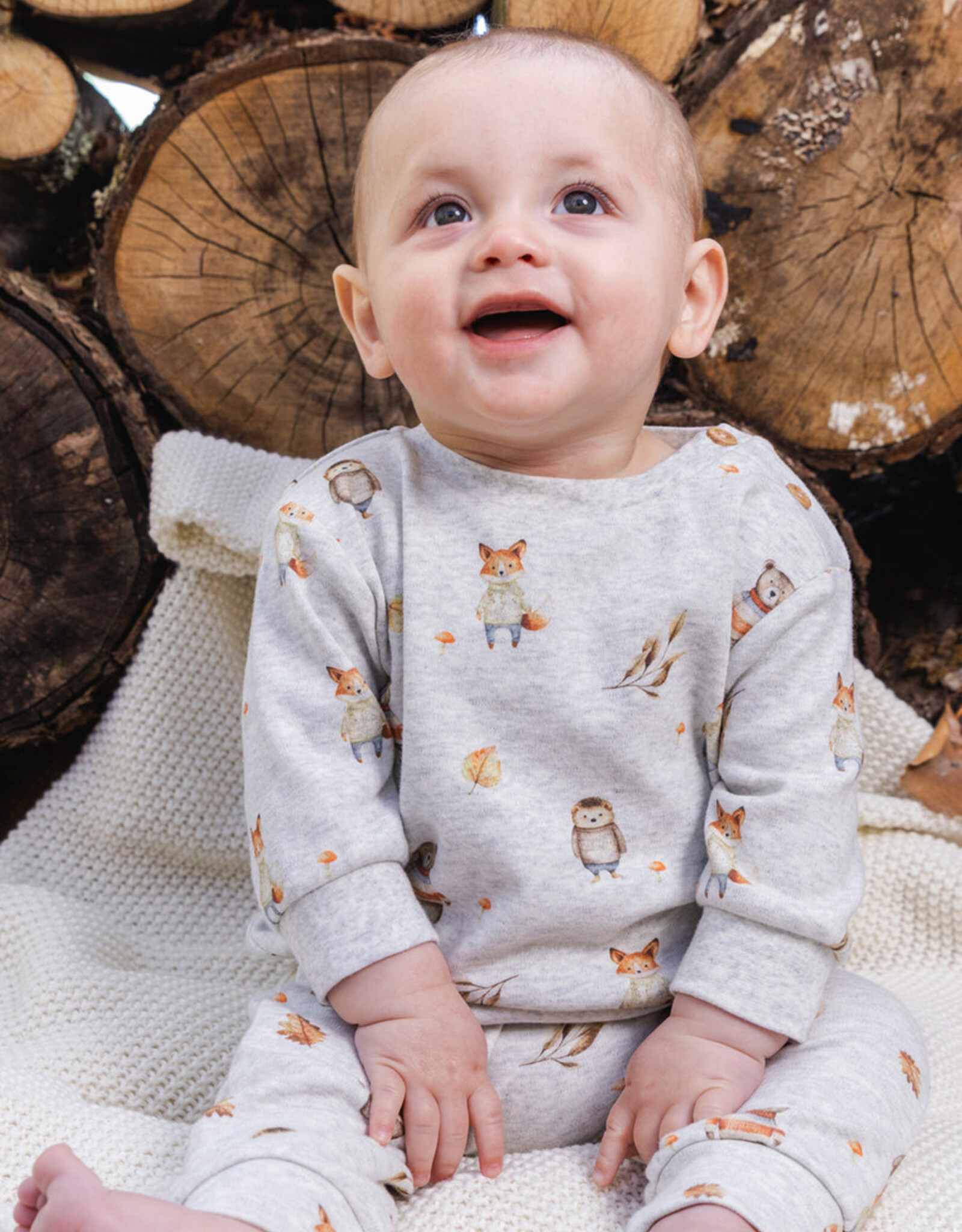 DeuxParDeux FA26 BbyB Animal Top&Pant Set