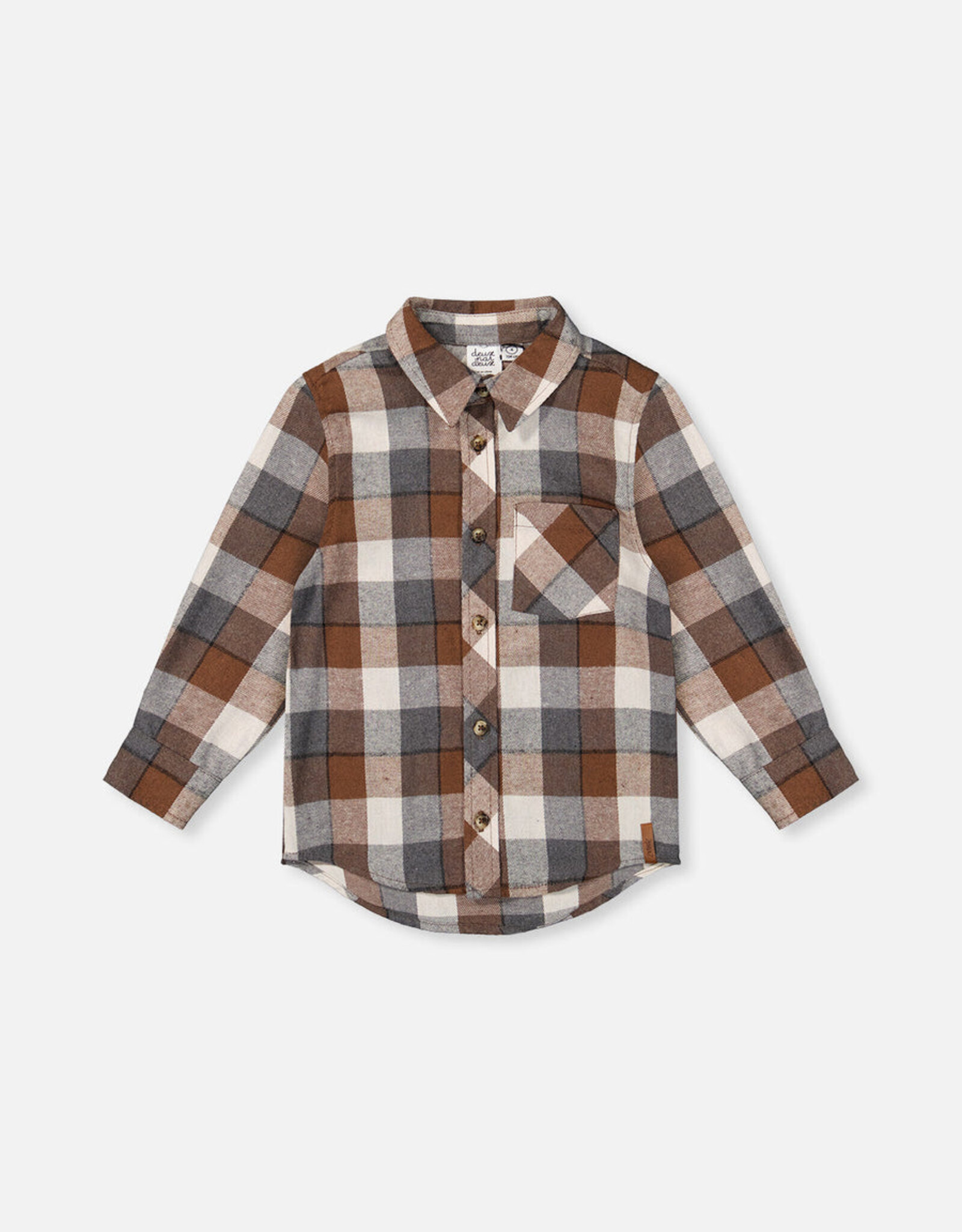 DeuxParDeux FA26 Flannel Shirt w/Pocket