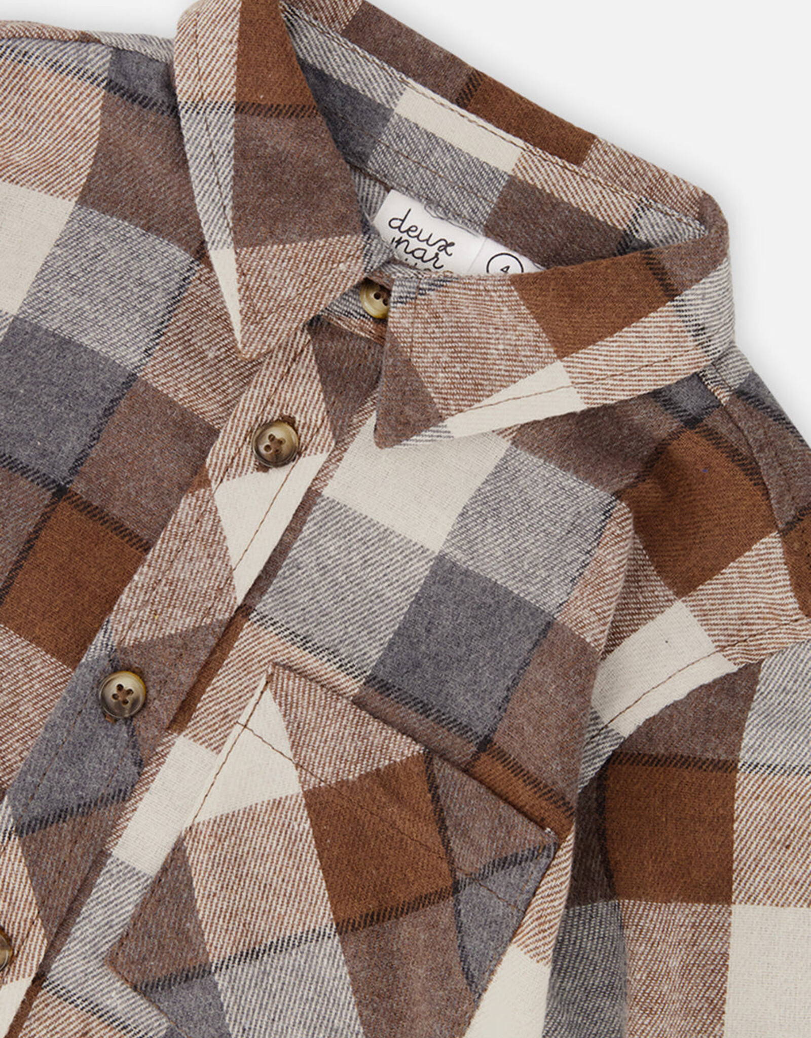 DeuxParDeux FA26 Flannel Shirt w/Pocket