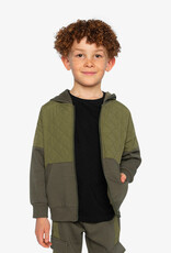 DeuxParDeux FA26 Bi-Material Zip Hood Cardi