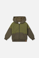 DeuxParDeux FA26 Bi-Material Zip Hood Cardi