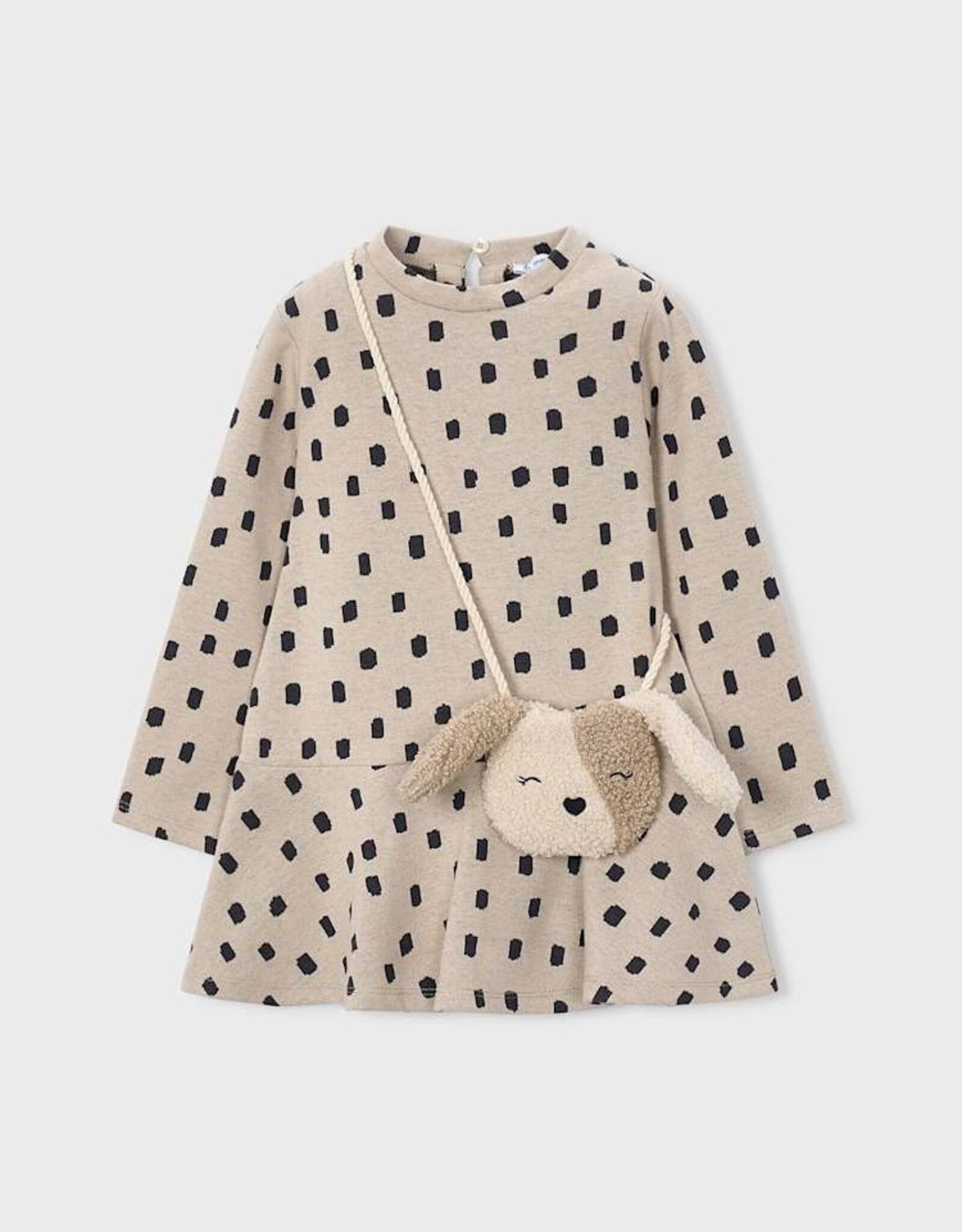 Mayoral FA26 Print Dress w/Dog Bag