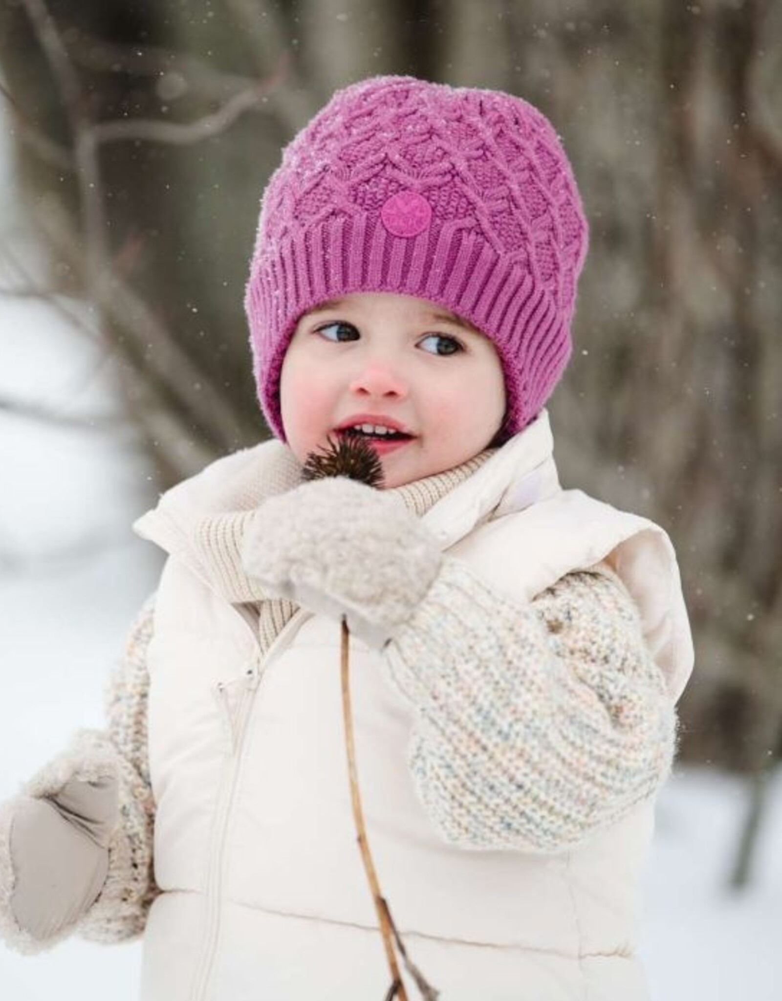 CaliKids FA26 Knit Hat w/Cord - Assorted