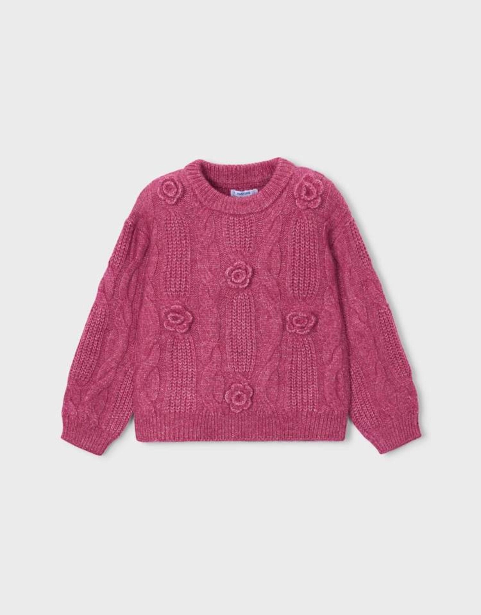 Mayoral FA26 G 3D Flower Sweater