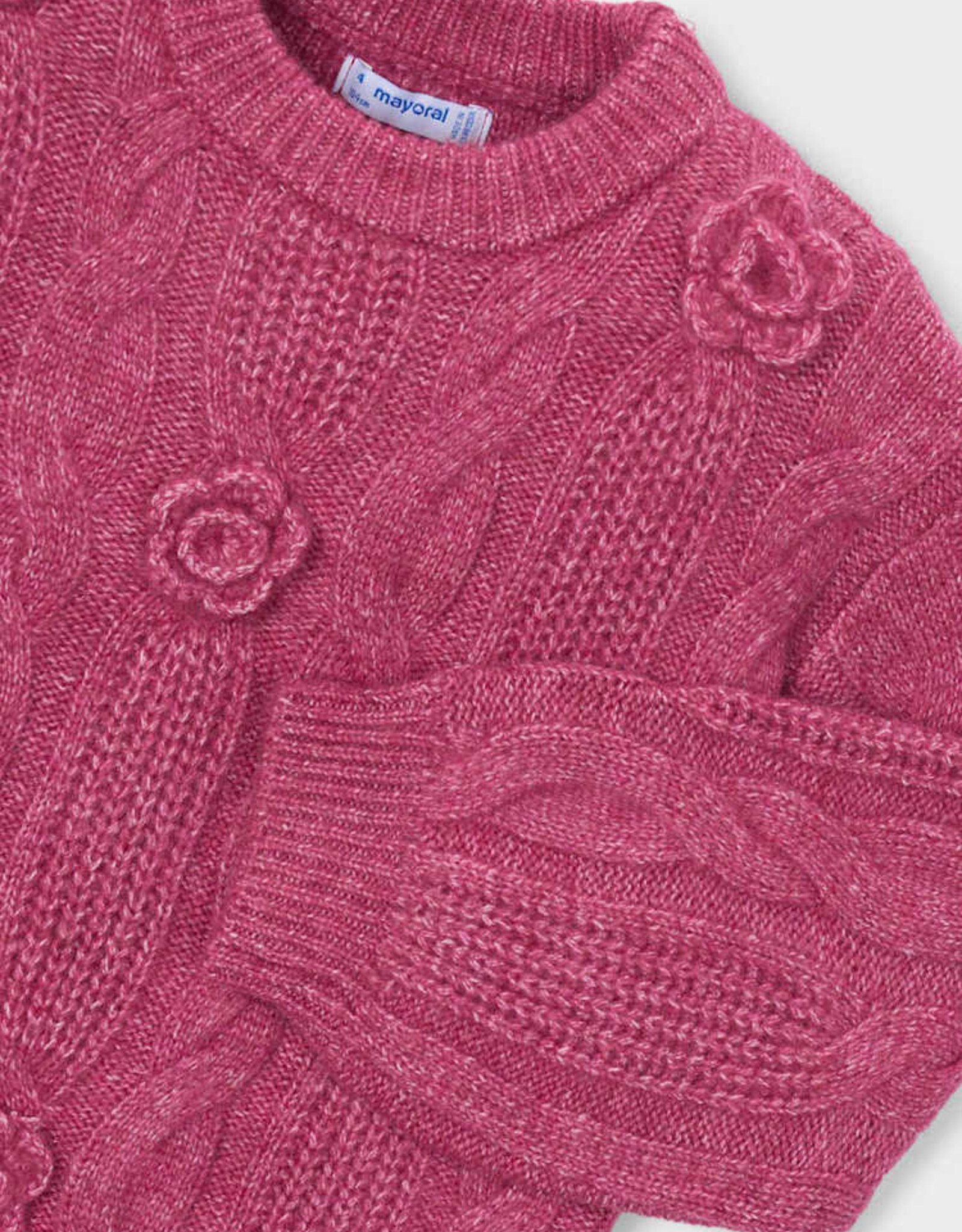 Mayoral FA26 G 3D Flower Sweater