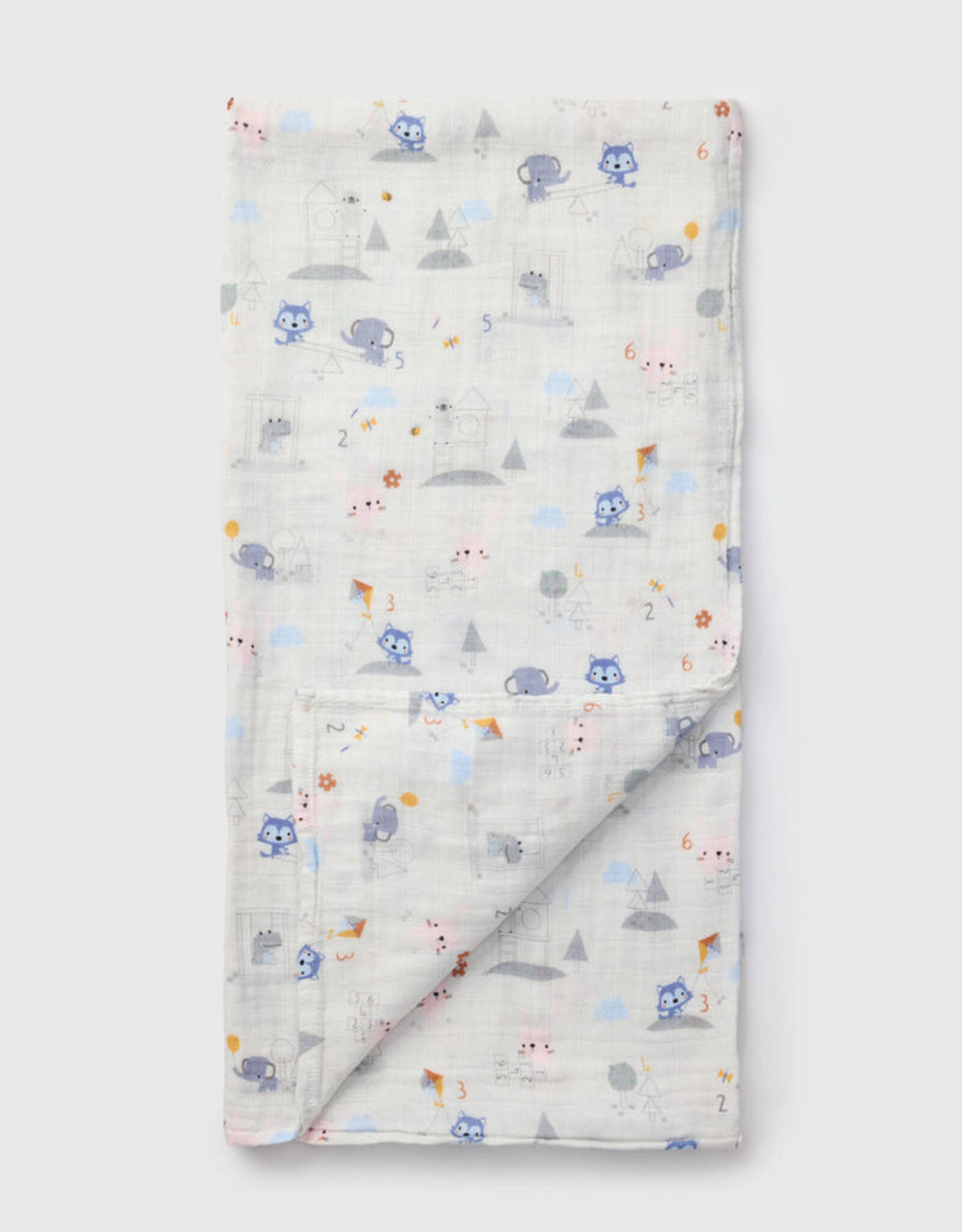 LouLou Lollipop Single Swaddle - Mini Mathletes