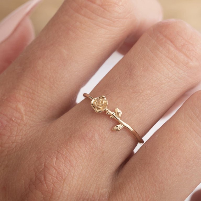 LA KAISER 14KT FOREVER ROSE RING