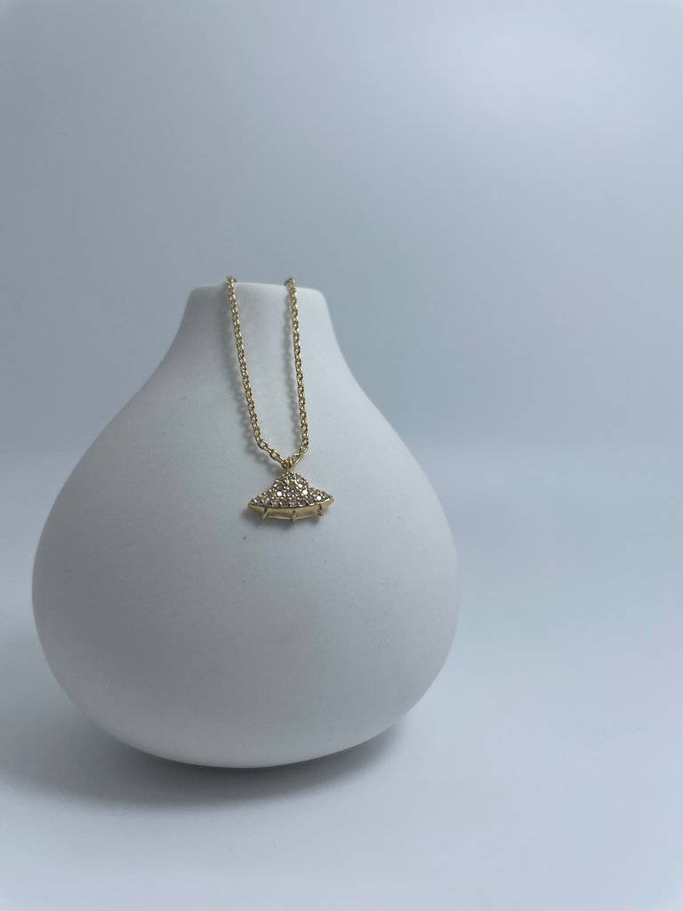 L J LJ UFO NECKLACE