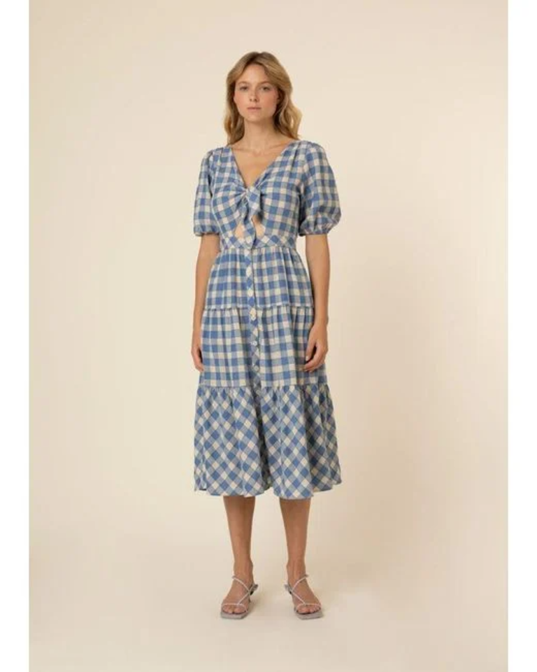 FRNCH VICTOIRE GINGHAM DRESS