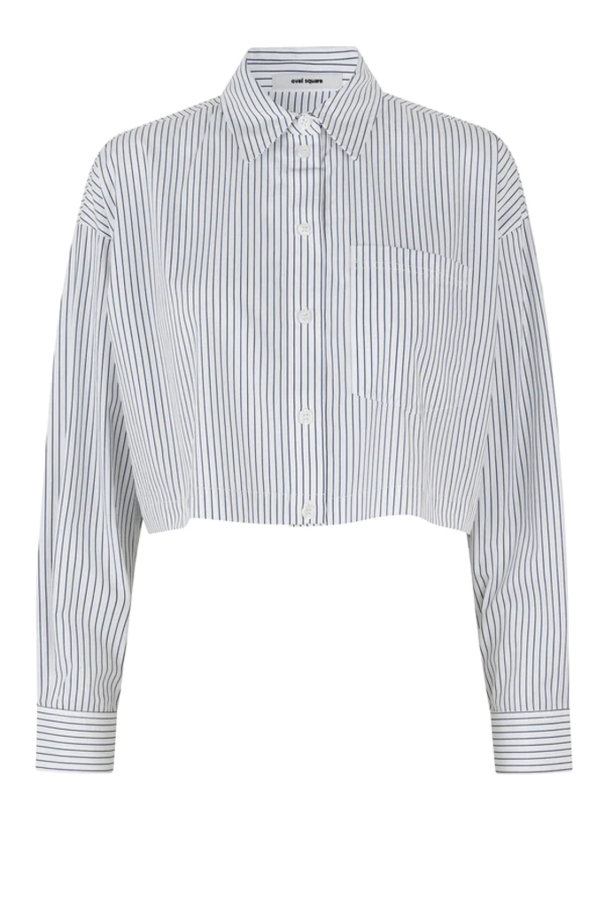 OVAL SQUARE CHILL CROPPED SHIRT