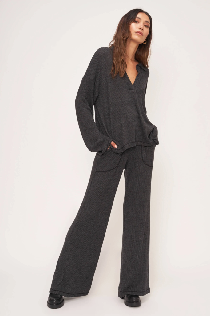 PROJECT SOCIAL T EARLY NIGHT WIDE LEG PANT