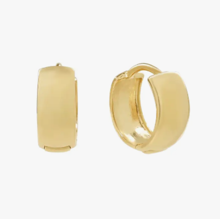 OFINA JEWELRY 10KT SOLID GOLD CHUNKY HUGGIE