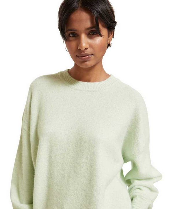 Fuzzy crew 2024 neck sweater