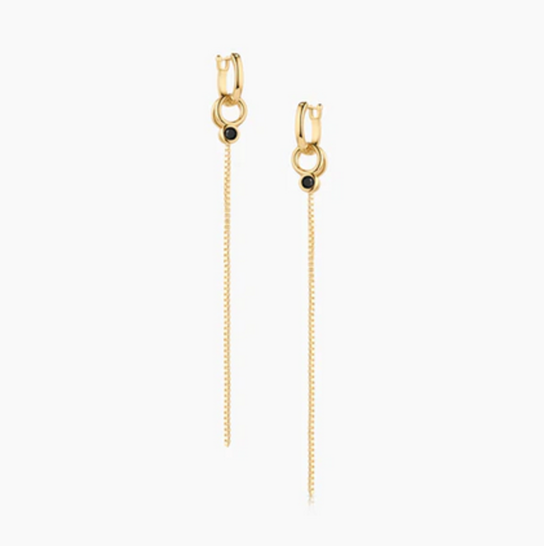 THATCH LILOU DROP HOOP EARRINGS