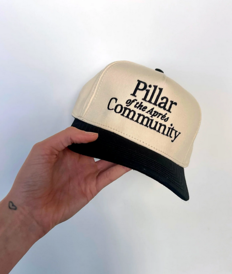 RAW AND REBELLIOUS PILLAR OF APRES TRUCKER HAT