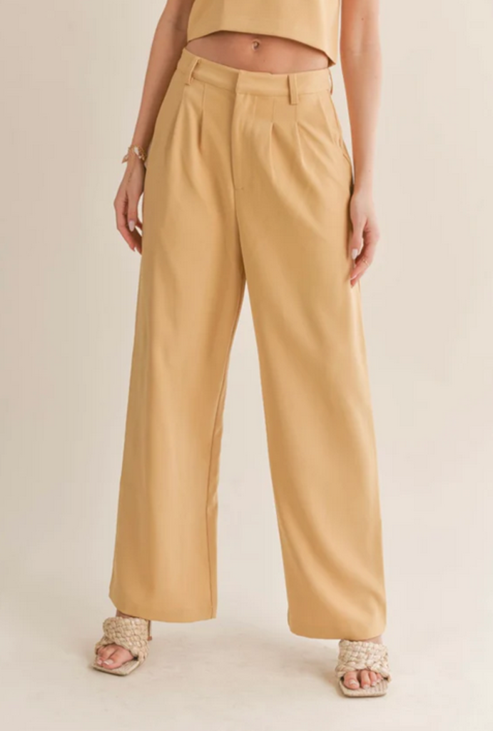SAGE THE LABEL FOLLOW ME PLEATED TROUSERS