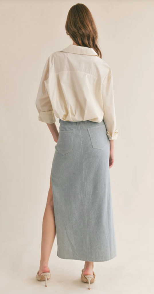 SAGE THE LABEL LOVE STORY PLEATED SHIRT