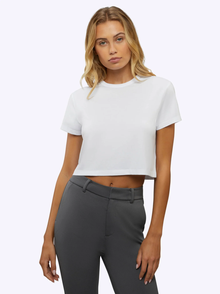 CUTS ALMOST FRIDAY CROPPED TEE