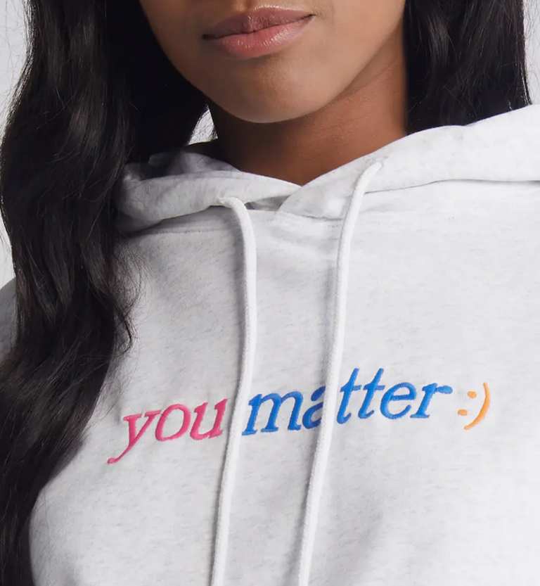 MAYFAIR YOU MATTER FITTED HOODIE