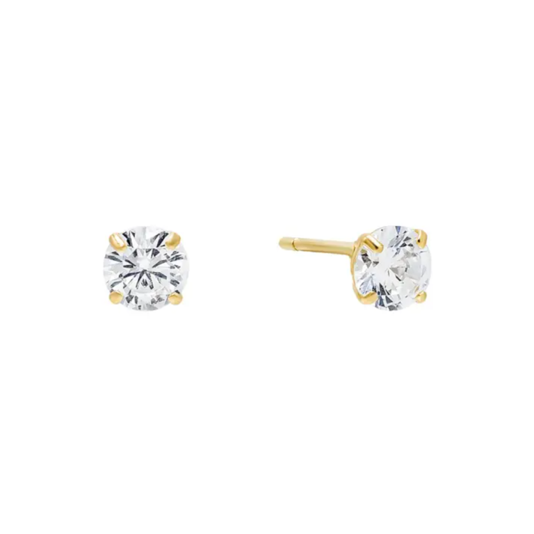 ADINA EDEN 14K SOLITAIRE STUDS