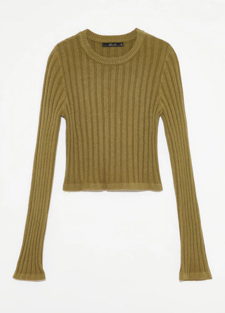 DELUC BUDDLEIA CROP SWEATER