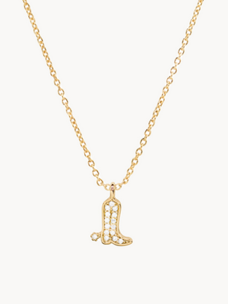 SB WESTERN BOOT NECKLACE