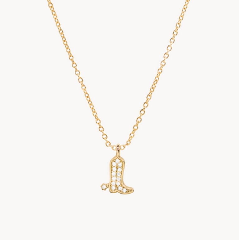 SB WESTERN BOOT NECKLACE