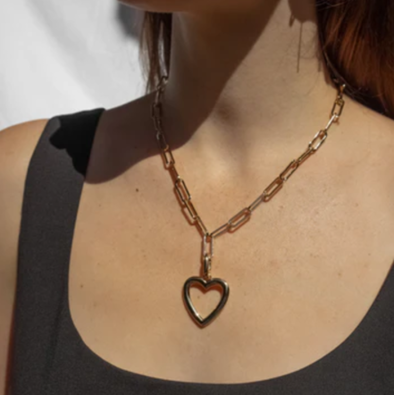 THATCH OPEN HEART LINK NECKLACE