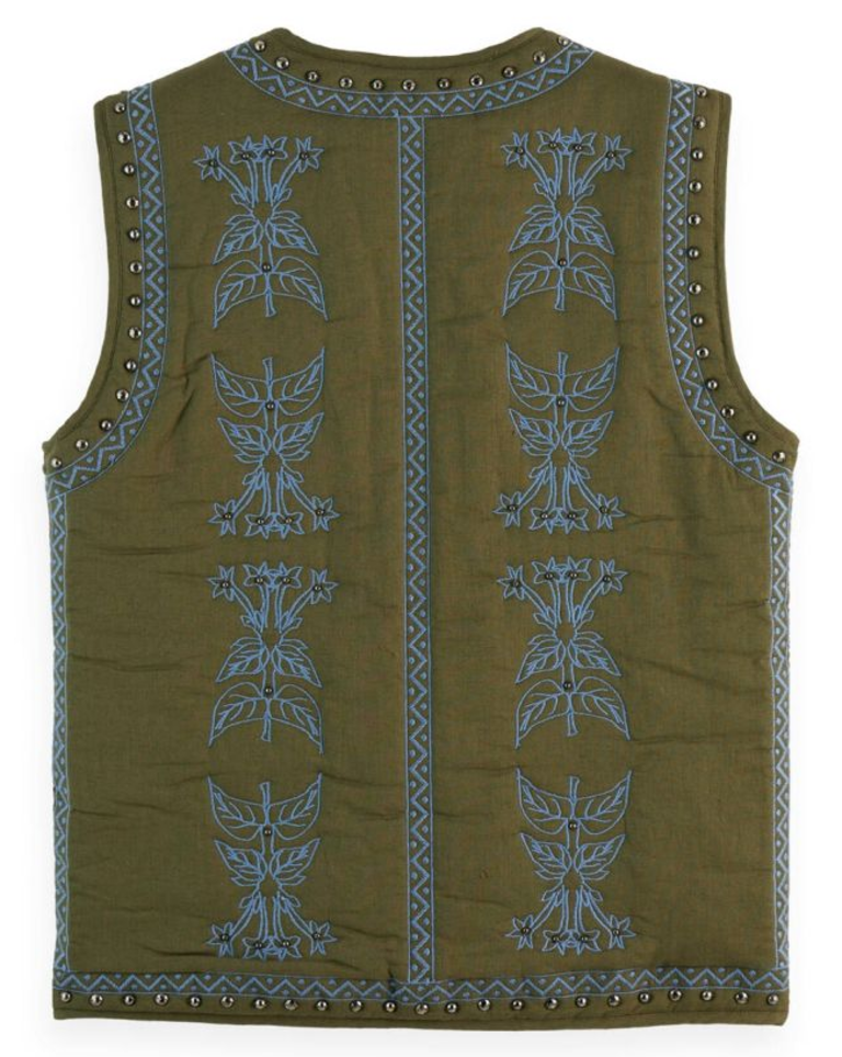 SCOTCH & SODA FLORAL EMBROIDERED VEST