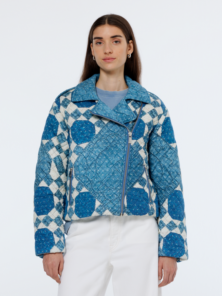SCOTCH & SODA HEIRLOOM QUILTED BIKER JACKET