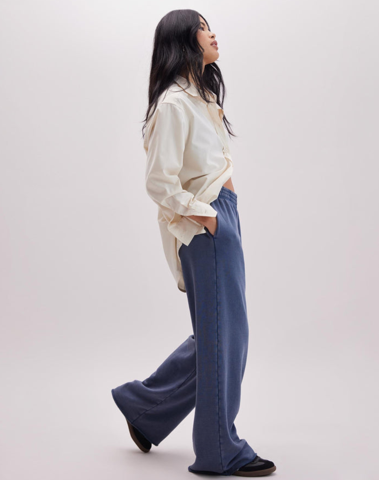 RICHERPOORER RECYCLED FLEECE WIDE LEG PANT