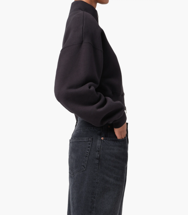 AGOLDE ASTA ZIP SWEATSHIRT