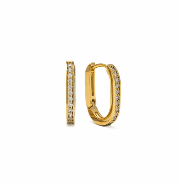 LOVER'S TEMPO SOLANA PAPERCLIP HOOP
