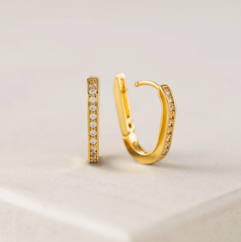 LOVER'S TEMPO SOLANA PAPERCLIP HOOP