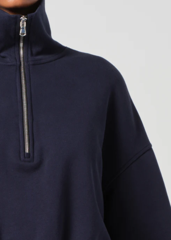 AGOLDE BETHAN 1/4 ZIP SWEATSHIRT