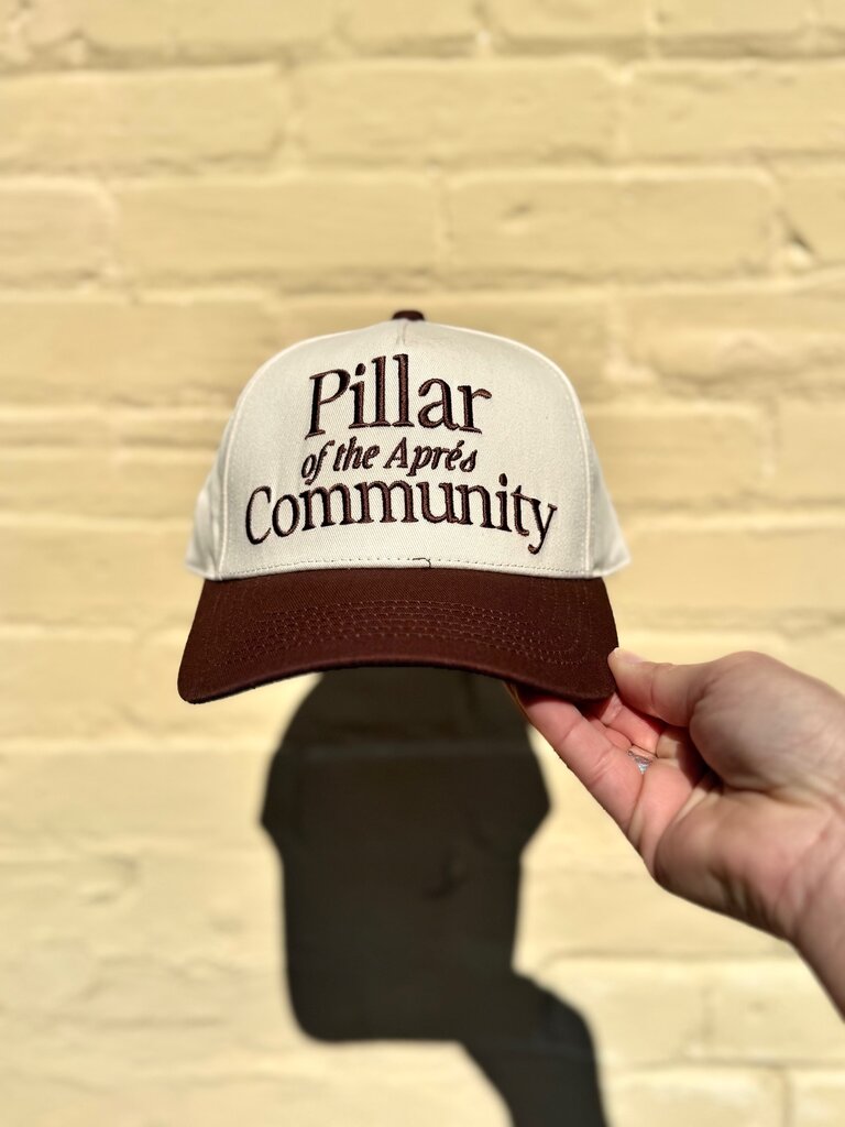 RAW AND REBELLIOUS PILLAR OF APRES TRUCKER HAT