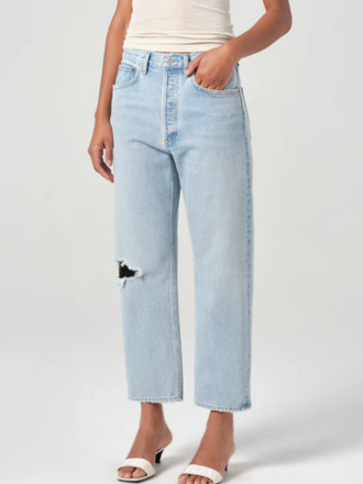 AGOLDE 90'S CROP MID RISE STRAIGHT