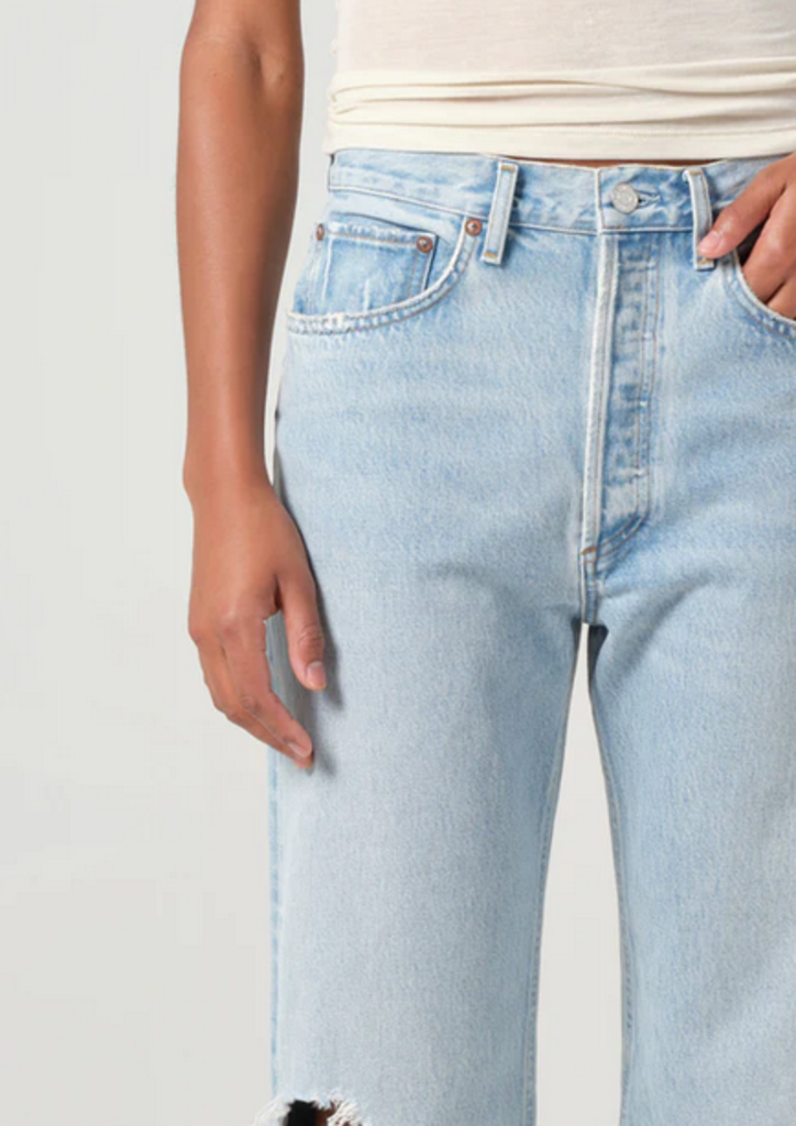 AGOLDE 90'S CROP MID RISE STRAIGHT