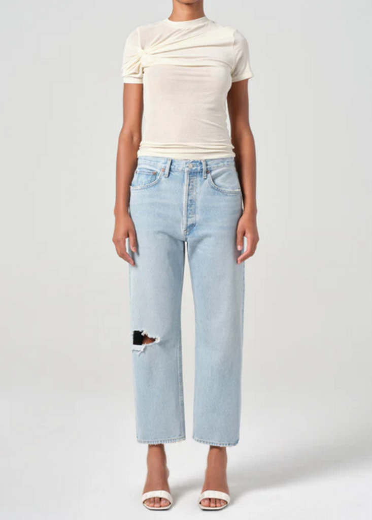 AGOLDE 90'S CROP MID RISE STRAIGHT