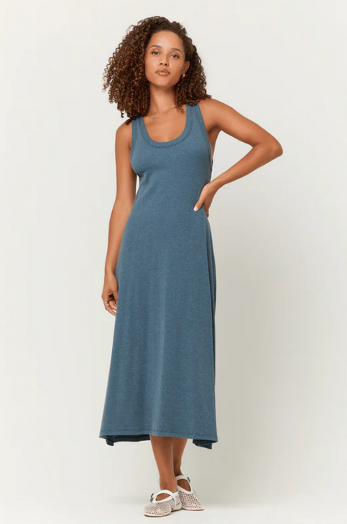 PROJECT SOCIAL T YUMA SCOOP NECK RIB TANK DRESS