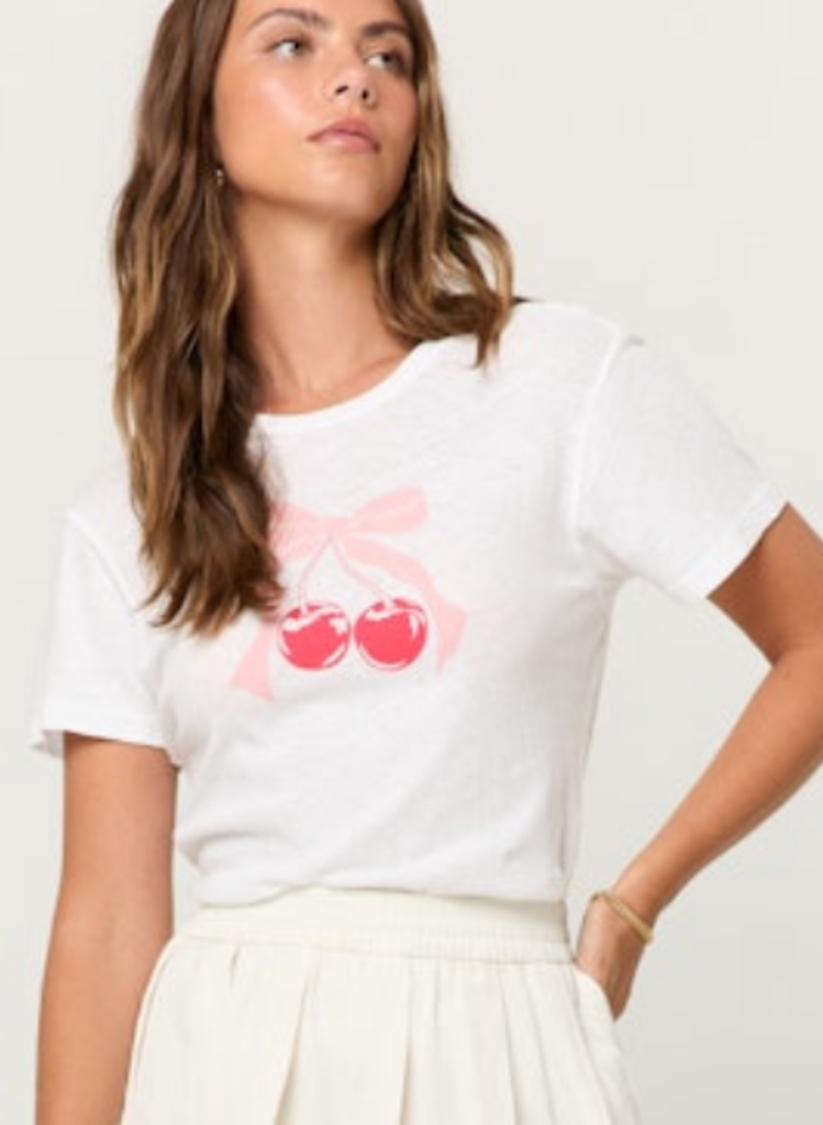 PROJECT SOCIAL T DOUBLE CHERRIES BABY TEE