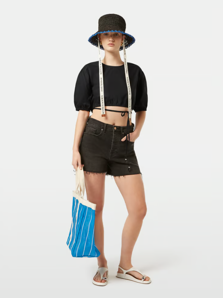 SCOTCH & SODA CROPPED POPLIN TOP