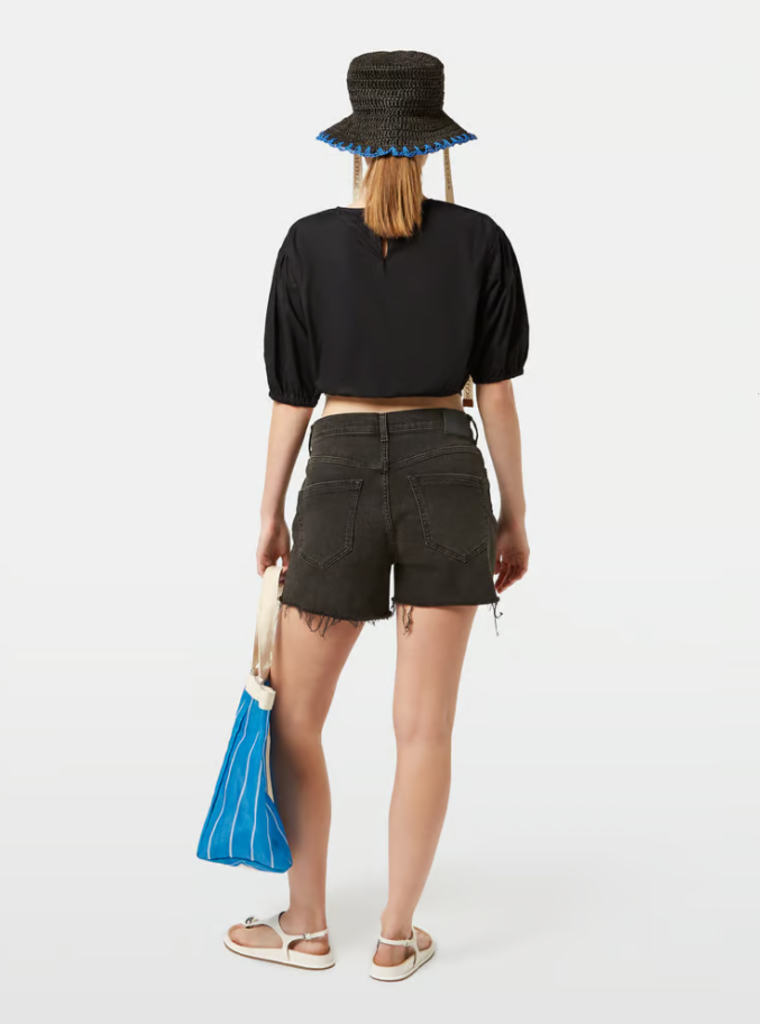 SCOTCH & SODA CROPPED POPLIN TOP